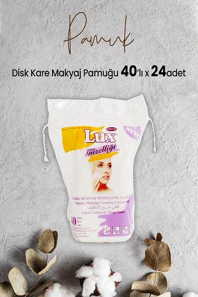 LUX Disc Square Makeup Cotton 40 x 24 Pieces