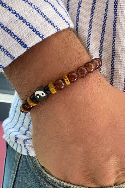 TAKIŞTIR سوار رجالي باللون البني من Yin&Yang