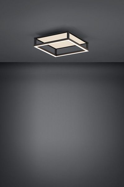 Eglo 390018   - Black Macellara Cast Steel Led Ceiling Lamp, Ip20 Max: 2X9,5W;4X2,6W