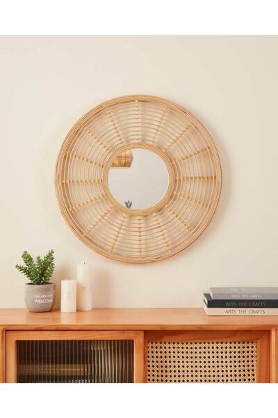 Eglo 425029 "MITSUKE" 55 Cm Çapında Dekoratif Doğal Ahşap Ayna