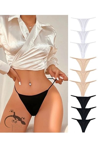 yokyokcollection 9 Pieces GECKO fantasy women's thong with rope rubber