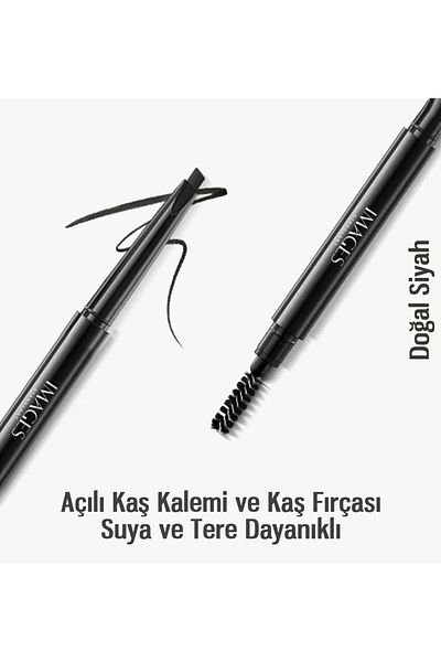 ZOZU Images Series - Natural Black Eyebrow Pen and Brush 0.4Gr 3 Pieces
