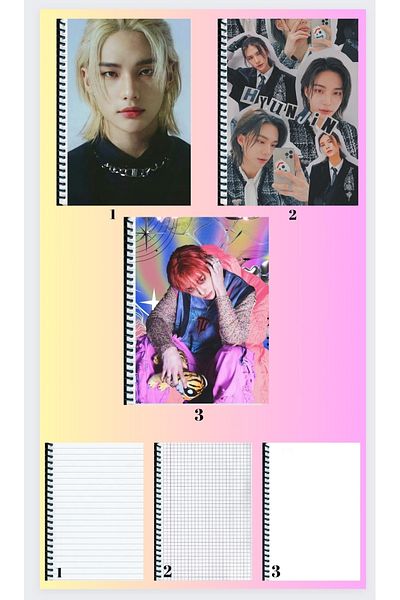 animeandyourworld A4 notebook 3 pieces lined + checkered + unlined large size 21 * 29 cm super set