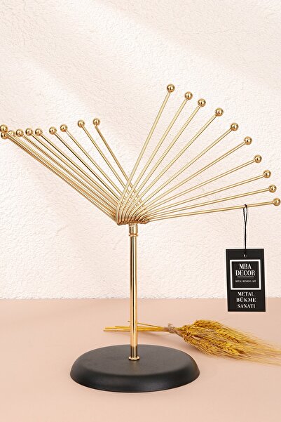 mba decor metal bending art Kelebek Model Gold Dekoratif Obje Biblo Paslanmaz...