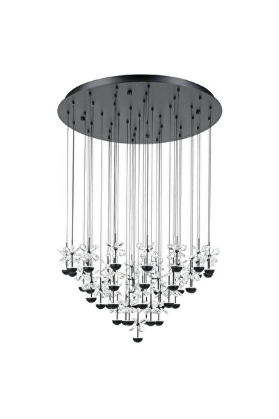 Eglo 390305 "PIANOPOLI 2" 78 Cm Çapında Çelik Siyah Sarkıt Avize