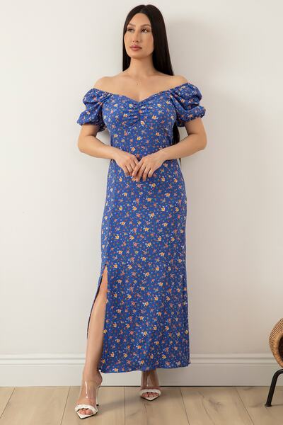 PULLIMM Сукня з квадратним коміром і збірками спереду 821-2997