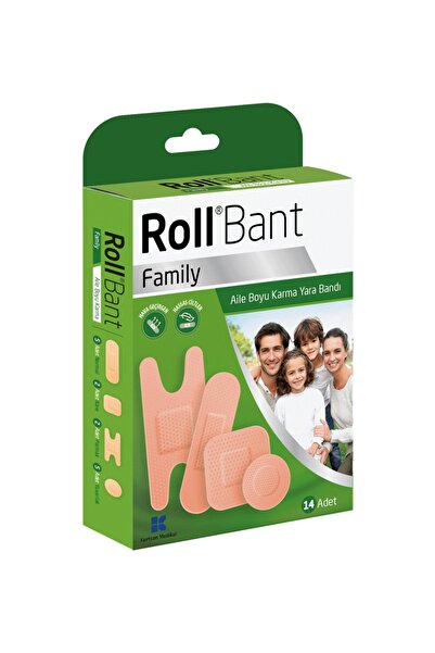 Roll Bant Family Aile Boyu Karma Yara Bandı 14'lü - 4 Kutu