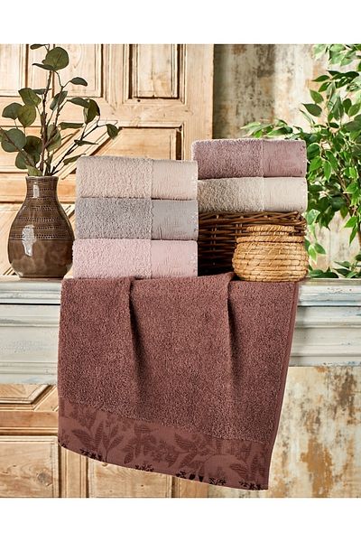 Şıkel 100% Cotton 6-Piece Towel 50*90 Aybüke