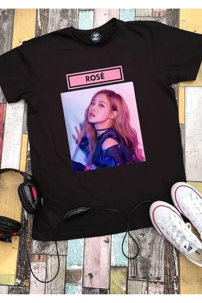 RYO FASHİON Tricou negru cu mânecă scurtă pentru copii, unisex, Black Pink Gr...
