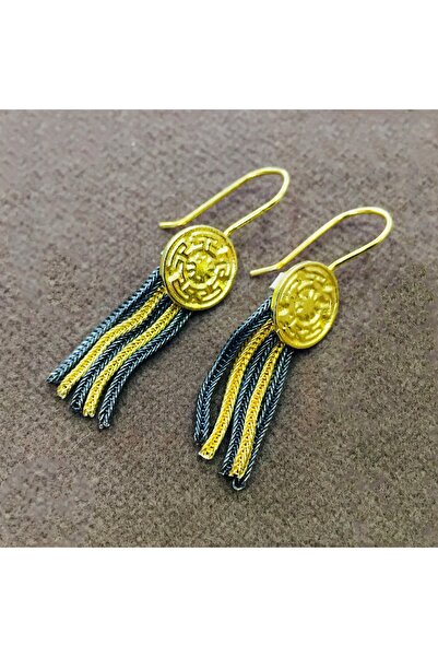 Midyat Nurtaş Gümüş Örgü Tasarımlı Midyat Hasır Işlemeli 925 Ayar Gümüş Üçlü Set 201010596