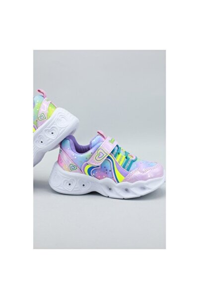 Promax Kız Çocuk Işıklı Spor Ayakkabı Pembe