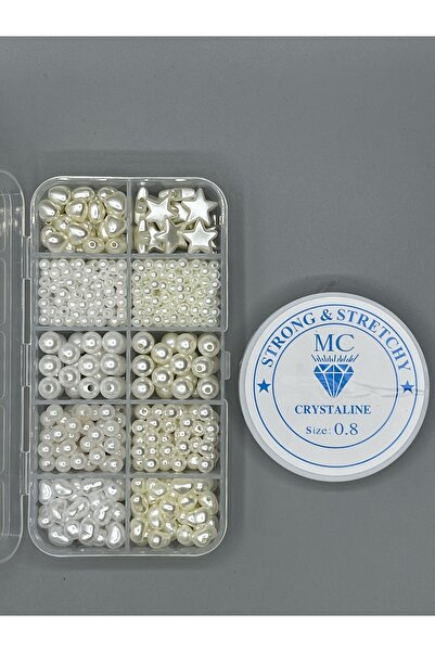 Egem aksesuar 400 Parça Kaliteli Inci Boncuk Takı Yapım Seti