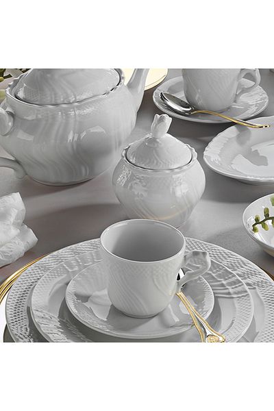 Aryıldız Evaliza Caserta White Brown Tkm 36 Pieces
