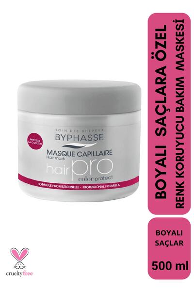 BYPHASSE Hair Pro Color Boyalı Saçlar İçin renk Koruyucu Bakım Maskesi 500ml