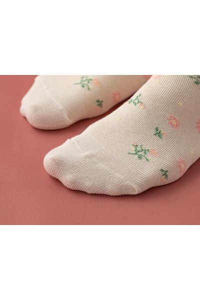 English Home Ciorapi Nina Cotton pentru femei Ecru - Single, 36-40