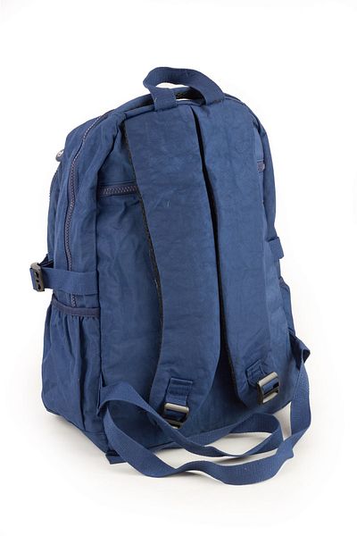 İMAKS 571 Crinkle / Clinkir Waterproof Lightweight Multi-Eye Medium Size School, Sports, Backpack Navy Blue 3D