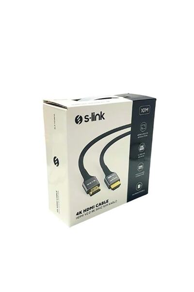 S-LINK HDMI to HDMI 10m Metal End 4K (4096*2160) 30Hz HDMI Cable
