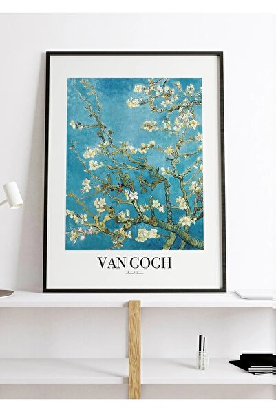 primero Van Gogh Poster - Almond Blossom - Çerçeve Görünümlü 20 x 30 cm MDF T...
