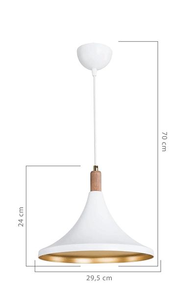EvLight Emerald White Single Pendant Chandelier