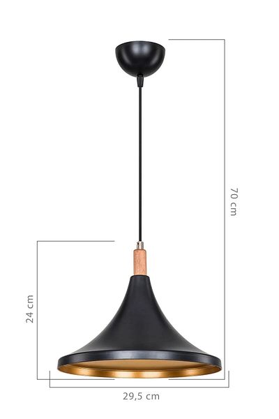 EvLight Emerald Black Single Pendant Chandelier