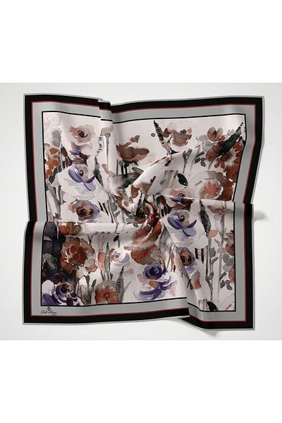Silk Home Μεταξωτό σπίτι Twill Πολυεστερικό Κασκόλ
