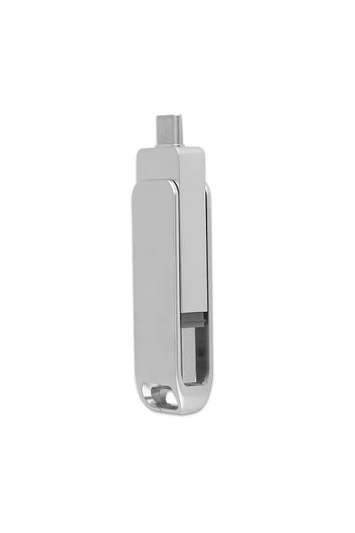 SEDEF SİLVER 2 In 1 Double Sided Type-c Usb 2.0 64 Gb Usb Flash Memory