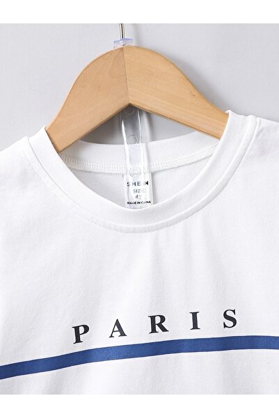 Machetta Paris Stripe Printed Summer Kids T-Shirt Shorts Set