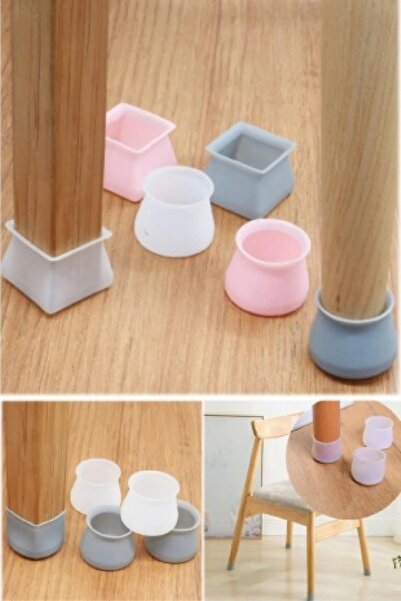 ARVALE 12 Adet Silikon Yuvarlak Sandalye Masa Mobilya Ayak Kapağı Zemin Koruyucu Kapak Her Eve Lazım