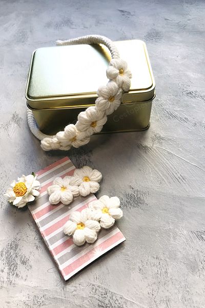CESTOPİENO Σετ πλεκτής πόρπης Daisy