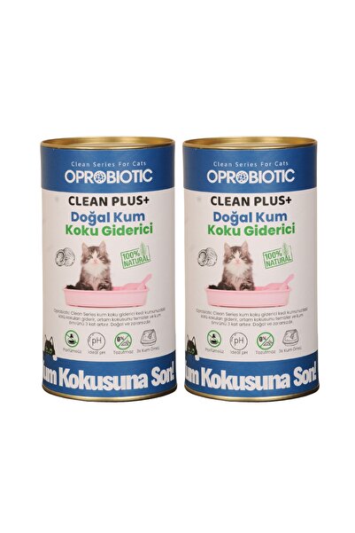 Oprobiotic Clean Plus Doğal Kedi Kum Koku Giderici 450grx 2 Adet