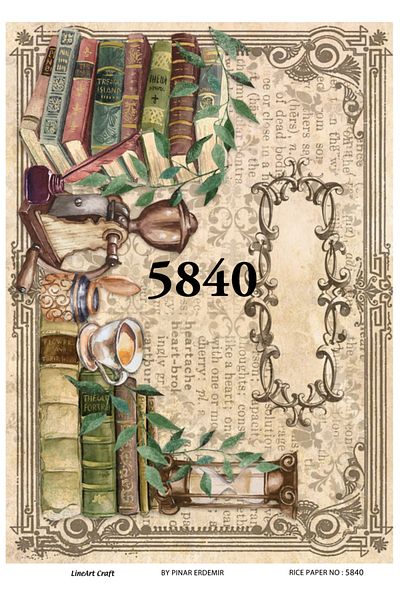 LİNEART Lineart Brass Decopage No:5840