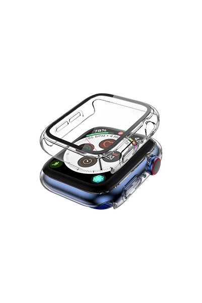 Quse Apple Watch 45mm Şeffaf Kasa ve Ekran Koruyucu Kılıf – Series 9-8-7 ile ...