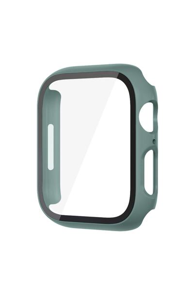 Quse Apple Watch 44mm Haki Kasa ve Ekran Koruyucu – SE & Series 4–5-6 ile Uyumlu