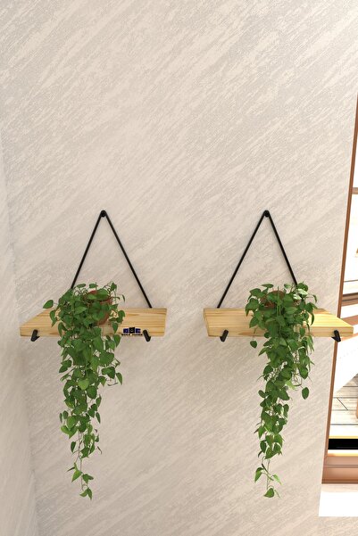 MsY TREND Duvara Monte Gerçek Masif İkili Lüks Raf Çiçeklik Resimlik Tanzim B...