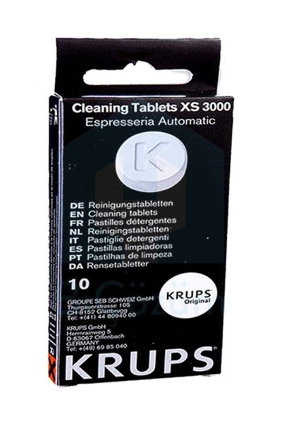 Krups XS3000 Cleaning Tablets for Krups coffee machines