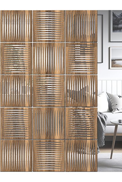 standarts Makta ® Lazer Kesim Sarkıt Paravan, Ahşap Seperatör, Oda Bölücü 4'lü Panel Levha Seti