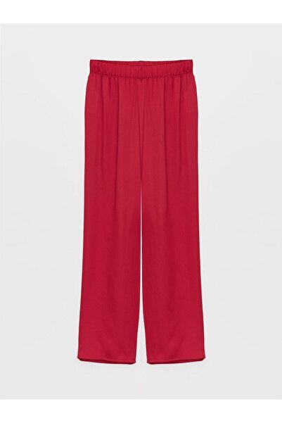 LC Waikiki Damen-Pyjama-Set aus Satin mit V-Ausschnitt, Spitzendetail und Riemchen