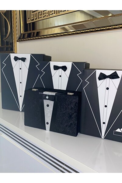 Begonya Ev Tekstili Teknoplus Damat Kutusu Sandıklı 4lü Kutu