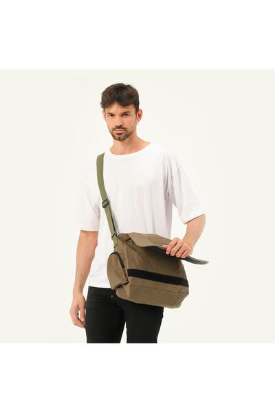 Pekso haki postacı çantası unisex