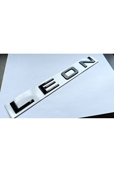 EDEXPORT Seat Uyumlu Leon Boşluklu Piano Black Bagaj Yazısı A++ Kalite