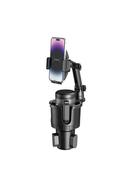 Go-Des Araç Telefon Tutucu ve Bardak Tutucu 360 Derece Dönebilen 2 in 1 Go De...