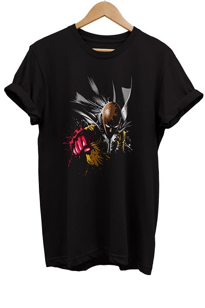 remonz Μπλουζάκι One Punch Man με στάμπα 100% βαμβακερό Basic T-shirt κανονικού μεγέθους