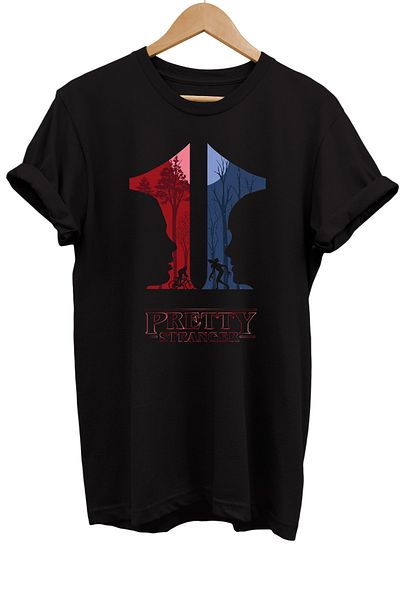 remonz Μπλουζάκι με στάμπα Stranger Things 100% βαμβακερό Basic T-shirt κανονικού μεγέθους