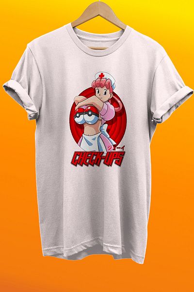 remonz Μπλουζάκι Pokemon Nurse με στάμπα 100% βαμβακερό Basic T-shirt κανονικού μεγέθους