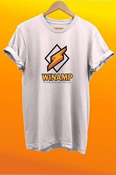remonz Winamp Друкований 100% бавовна Basic T-shirt Нормальний розмір Футболка