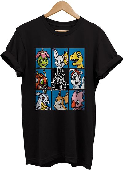 remonz Μπλουζάκι Digimon Printed 100% Cotton Basic T-shirt κανονικού μεγέθους