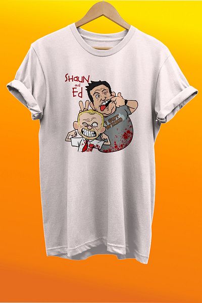 remonz Μπλουζάκι Shaun Of Dead με στάμπα 100% βαμβακερό Basic T-shirt κανονικού μεγέθους