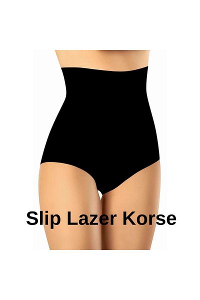 İNCEYAŞAM Laser Cutting Gathering Belly Gathering Slip Corset