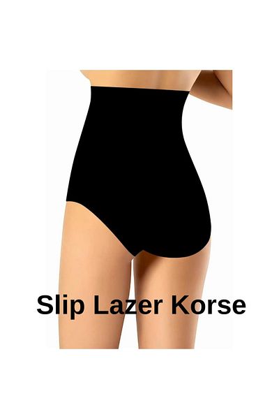 İNCEYAŞAM Laser Cutting Gathering Belly Gathering Slip Corset