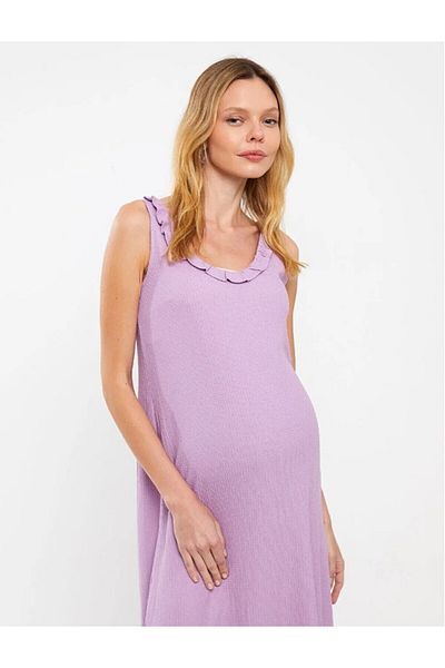 LC Waikiki LCWAIKIKI Umstandskleid mit U-Ausschnitt und geraden Trägern